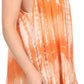Sakkas Kalelay Long Tall Sleeveless Tie Dye Embroidered Tank Top Blouse Shirt