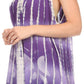 Sakkas Kalelay Long Tall Sleeveless Tie Dye Embroidered Tank Top Blouse Shirt