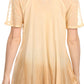 Sakkas Vilma Long Blouse With Embroidery Lace Cap Sleeves And Corset Enclosure