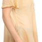 Sakkas Vilma Long Blouse With Embroidery Lace Cap Sleeves And Corset Enclosure