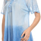 Sakkas Vilma Long Blouse With Embroidery Lace Cap Sleeves And Corset Enclosure