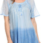 Sakkas Vilma Long Blouse With Embroidery Lace Cap Sleeves And Corset Enclosure