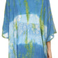 Sakkas Ellesa Ombre Tie Dye Circle Poncho Blouse Shirt Top With Sequin Embroidery