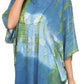Sakkas Ellesa Ombre Tie Dye Circle Poncho Blouse Shirt Top With Sequin Embroidery