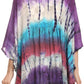 Sakkas Ellesa Ombre Tie Dye Circle Poncho Blouse Shirt Top With Sequin Embroidery