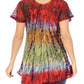 Sakkas Dina Relaxed Fit Sequin Tie Dye Embroidery Cap Sleeves Blouse / Top