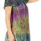 Sakkas Dina Relaxed Fit Sequin Tie Dye Embroidery Cap Sleeves Blouse / Top