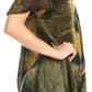 Sakkas Juniper Short Sleeve Lace Up Tie Dye Blouse with Sequins and Embroidery