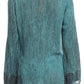 Sakkas Jayla Long Bell Sleeve Stonewashed Embroidered Top with Floral Print