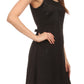 Sakkas Kalee Blusa túnica sin mangas con bordado ajustable / Vestido corto