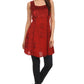 Sakkas Kalee Blusa túnica sin mangas con bordado ajustable / Vestido corto