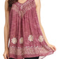 Sakkas Deja Embroidered Batik Scoop Neck Relaxed Fit Sleeveless Blouse