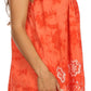 Sakkas Deja Embroidered Batik Scoop Neck Relaxed Fit Sleeveless Blouse