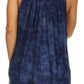 Sakkas Deja Embroidered Batik Scoop Neck Relaxed Fit Sleeveless Blouse