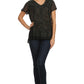 Sakkas Hope Embroidery And Seqiun Accents Summer Blouse