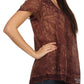 Sakkas Hope Embroidery And Seqiun Accents Summer Blouse