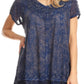 Sakkas Hope Embroidery And Seqiun Accents Summer Blouse