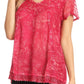 Sakkas Hope Embroidery And Seqiun Accents Summer Blouse