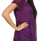 Sakkas Hope Embroidery And Seqiun Accents Summer Blouse