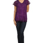 Sakkas Hope Embroidery And Seqiun Accents Summer Blouse