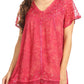 Sakkas Hope Embroidery And Seqiun Accents Summer Blouse