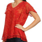 Sakkas Hope Embroidery And Seqiun Accents Summer Blouse