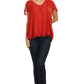 Sakkas Hope Embroidery And Seqiun Accents Summer Blouse