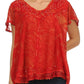 Sakkas Hope Embroidery And Seqiun Accents Summer Blouse