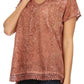 Sakkas Charolette Embroidery And Seqiun Accents Blouse