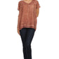 Sakkas Charolette Embroidery And Seqiun Accents Blouse