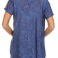 Sakkas Charolette Embroidery And Seqiun Accents Blouse