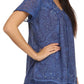 Sakkas Charolette Embroidery And Seqiun Accents Blouse