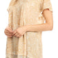 Sakkas Charolette Embroidery And Seqiun Accents Blouse