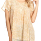 Sakkas Charolette Embroidery And Seqiun Accents Blouse
