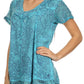 Sakkas Charolette Embroidery And Seqiun Accents Blouse