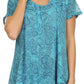 Sakkas Charolette Embroidery And Seqiun Accents Blouse
