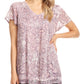 Sakkas Charolette Embroidery And Seqiun Accents Blouse