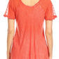 Sakkas Ellie Sequin Embroidered Cap Sleeve Scoop Neck Relaxed Fit Blouse