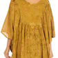 Sakkas Cleeo Long Wide Tie Dye Lace Embroidered Sequin Poncho Blouse Top Cover Up