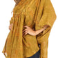 Sakkas Cleeo Long Wide Tie Dye Lace Embroidered Sequin Poncho Blouse Top Cover Up