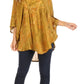 Sakkas Cleeo Long Wide Tie Dye Lace Embroidered Sequin Poncho Blouse Top Cover Up