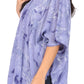 Sakkas Cleeo Long Wide Tie Dye Lace Embroidered Sequin Poncho Blouse Top Cover Up