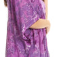 Sakkas Cleeo Long Wide Tie Dye Lace Embroidered Sequin Poncho Blouse Top Cover Up