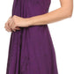 Sakkas Jia Stonewashed Embroidered Handkerchief Hem Halter Dress With Beads