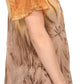 Sakkas Taylay Ombre Tie Dye Batik Long Embroidered Corset Neck Blouse Shirt Top