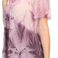 Sakkas Taylay Ombre Tie Dye Batik Long Embroidered Corset Neck Blouse Shirt Top