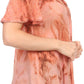 Sakkas Hana Tie Dye Relaxed Fit Embroidery Cap Sleeves Peasant Batik Blouse / Top