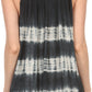 Sakkas Jalela V Neck Sleeveless Embroidered Tie Dye Tank Top Blouse Shirt Top