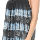 Sakkas Jalela V Neck Sleeveless Embroidered Tie Dye Tank Top Blouse Shirt Top