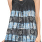Sakkas Jalela V Neck Sleeveless Embroidered Tie Dye Tank Top Blouse Shirt Top